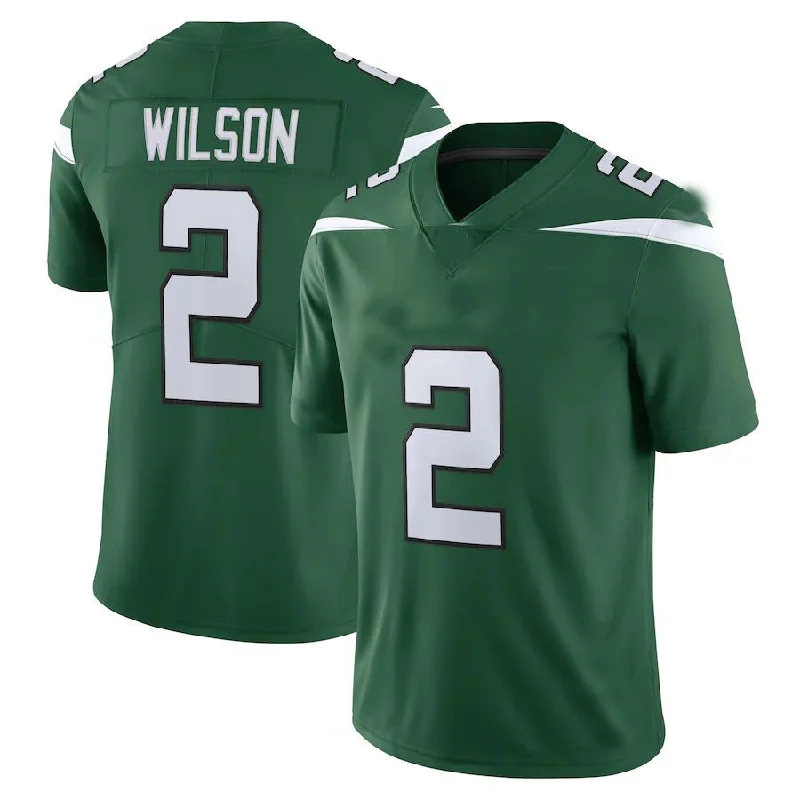 Custom Rugby Jerseys For Events & Tournaments-NY.Jets #2 Zach Wilson  Gotham Green Vapor Limited Jersey Stitched American Football Jerseys