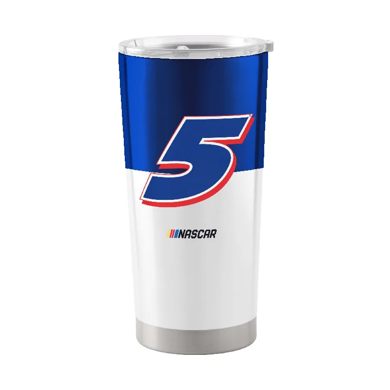 Custom Team Mugs With Team Colors-Kyle Larson 20oz Colorblock Stainless Tumbler