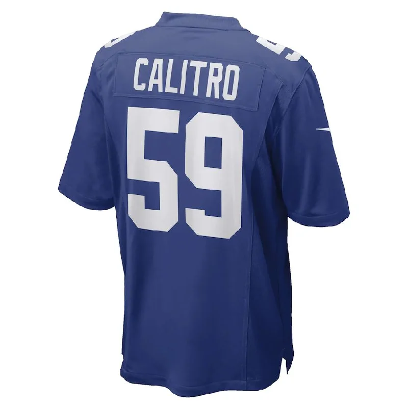 Rugby Jerseys For Custom Embroidery-NY.Giants #59 Austin Calitro  Royal Game Player Jersey Stitched American Football Jerseys