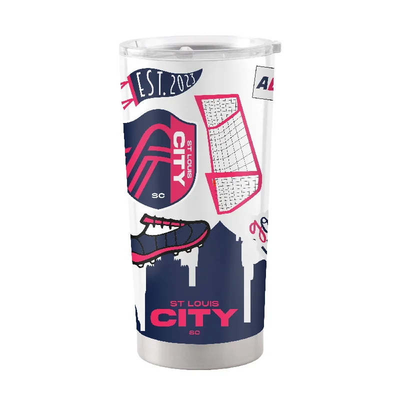 Team Mugs For Personal & Group Gifting-St Louis City SC 20oz Native Stainless Tumbler