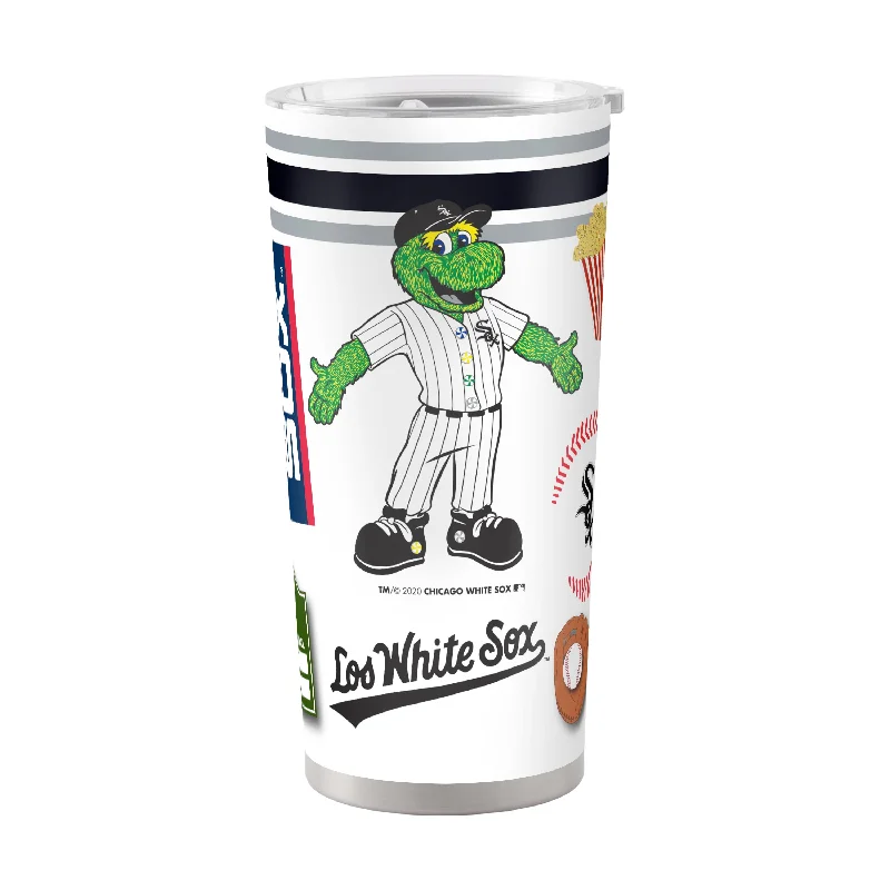 Team Mugs For Special Occasions-Chicago White Sox 20oz Native Stainless Steel Tumbler