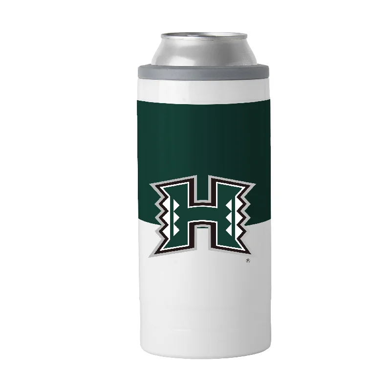 Team Mugs With Custom Artwork & Designs-Hawaii 12oz Colorblock Slim Can Coolie