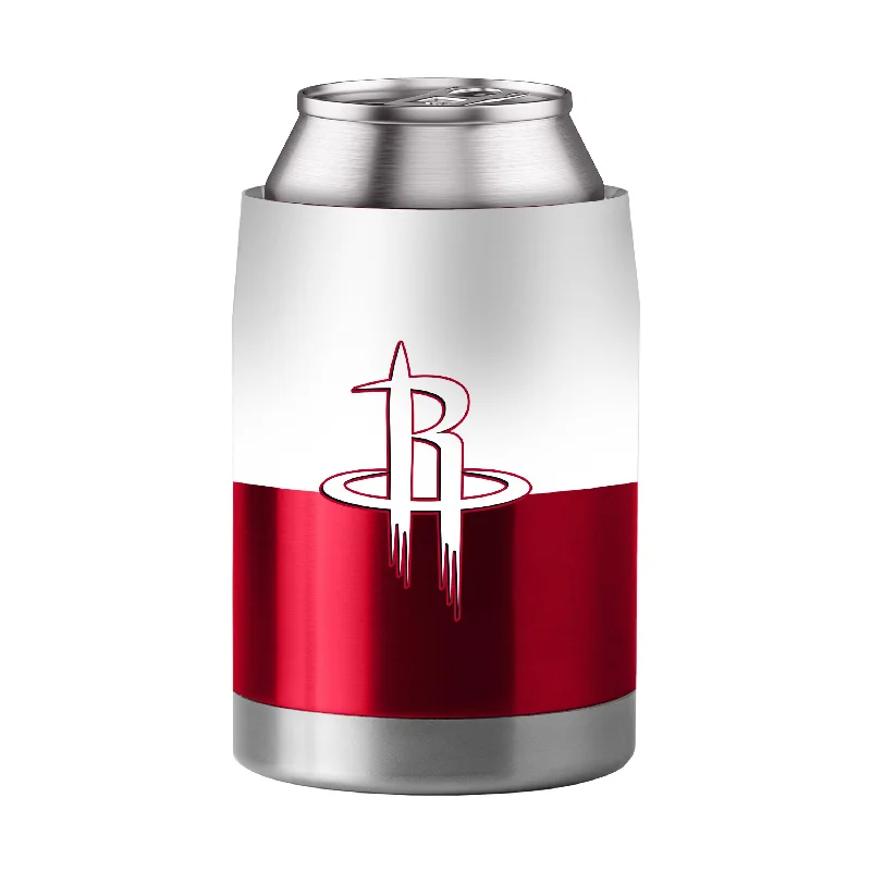 Personalized Team Mugs With Unique Logos-Houston Rockets Colorblock 3-in-1 Coolie