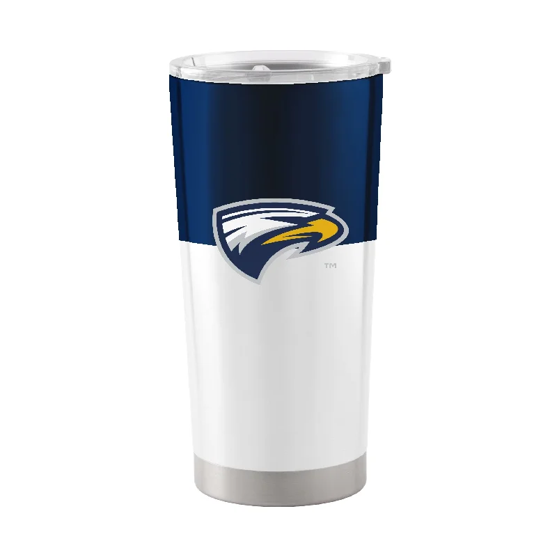 Personalized Team Mugs For Groups-Emory University 20oz Colorblock Stainless Steel Tumbler