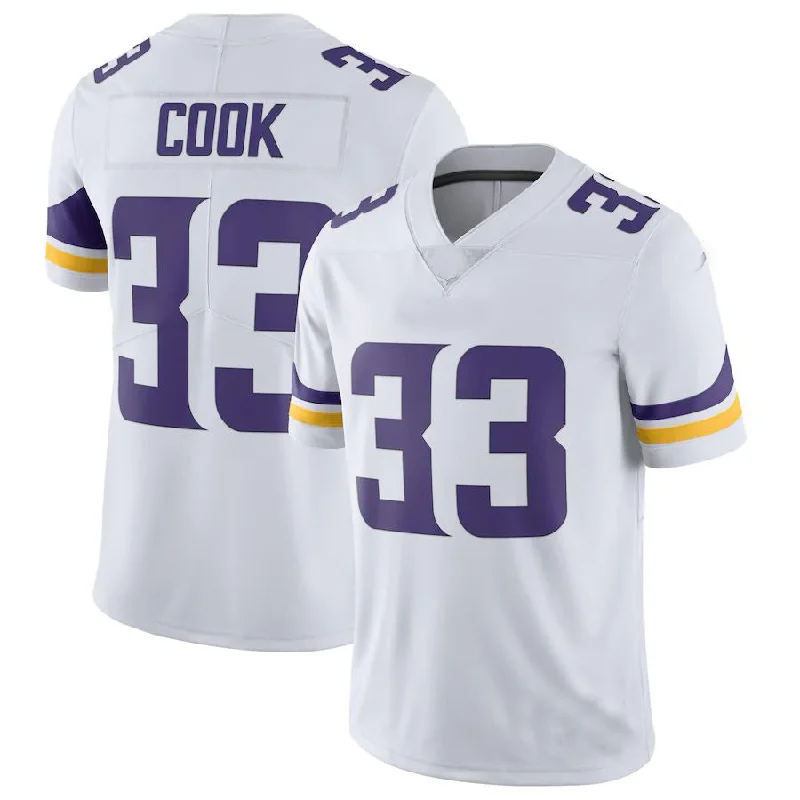 Custom Rugby Jerseys For Group Celebrations-MN.Vikings #33 Dalvin Cook White Vapor Untouchable Limited Jersey Stitched American Football Jerseys