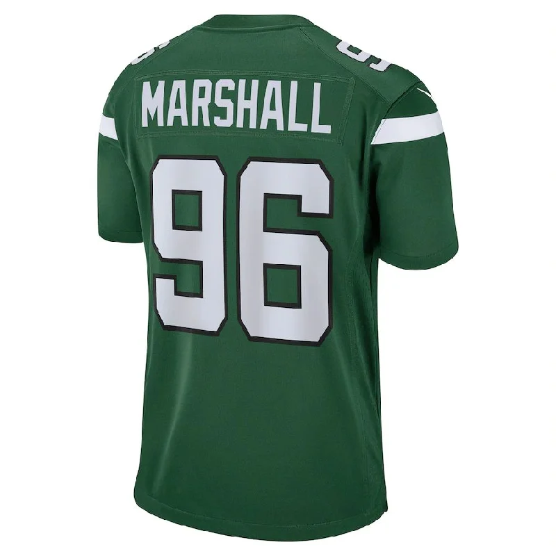 Rugby Jerseys With Team Pride-NY.Jets #96 Jonathan Marshall Gotham Green Game Jersey Stitched American Football Jerseys