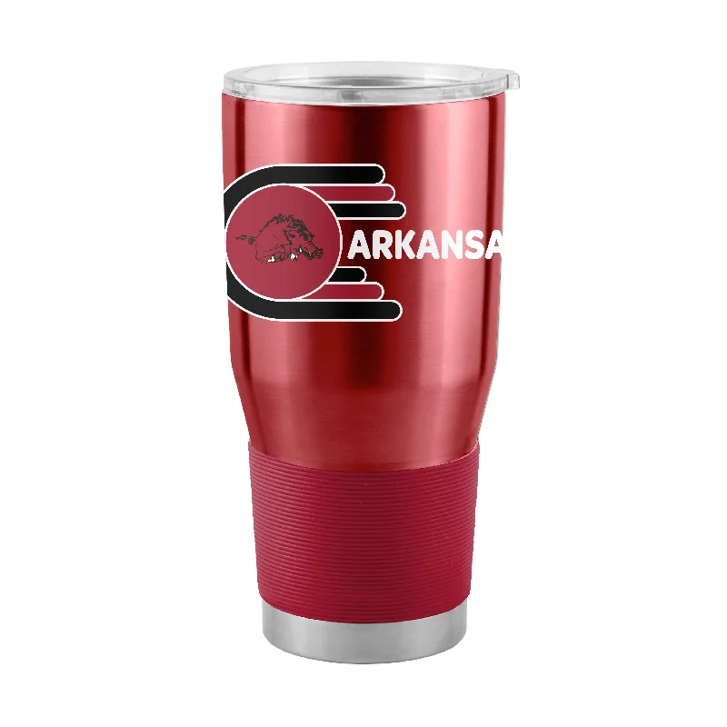 Custom Team Mugs With Player Stats-Arkansas 30oz Whirl Stainless Steel Tumbler