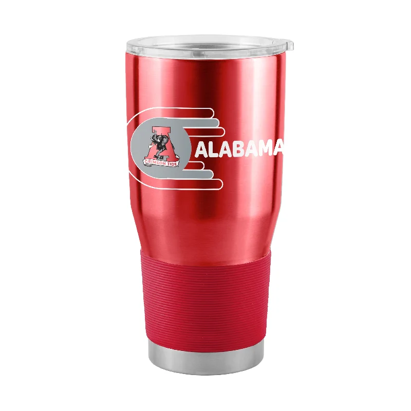 Team Mugs For Social Media Campaigns-Alabama 30oz Whirl Stainless Steel Tumbler