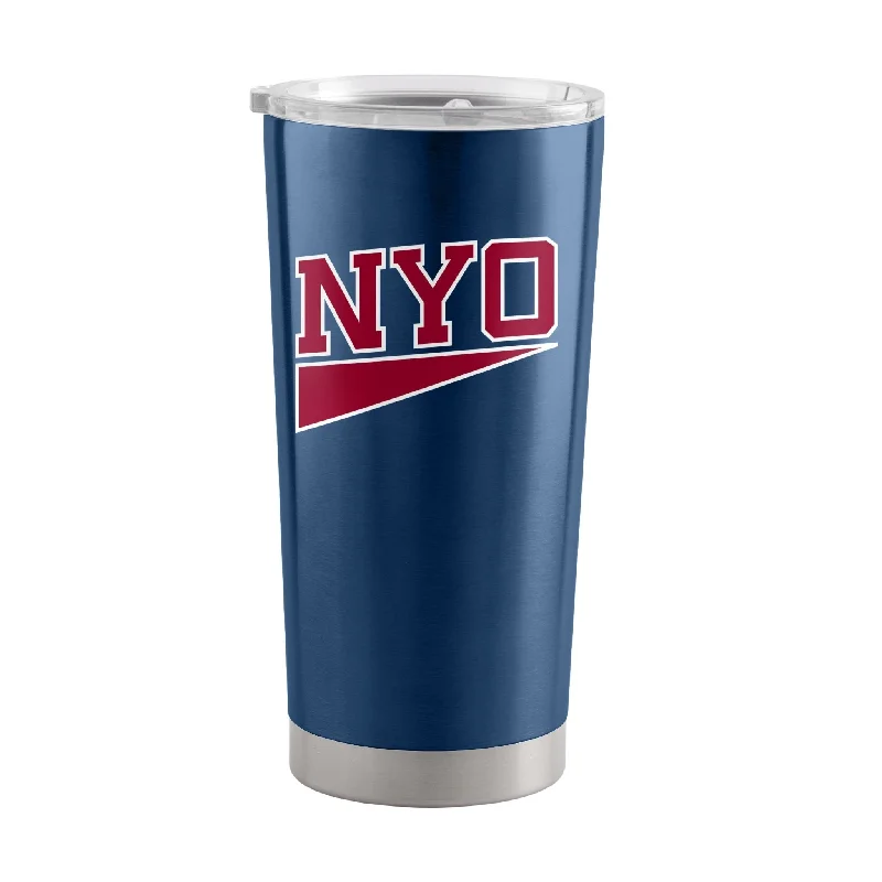 Personalized Team Mugs For Holiday Gifts-NYO Navy 20oz Stainless Tumbler