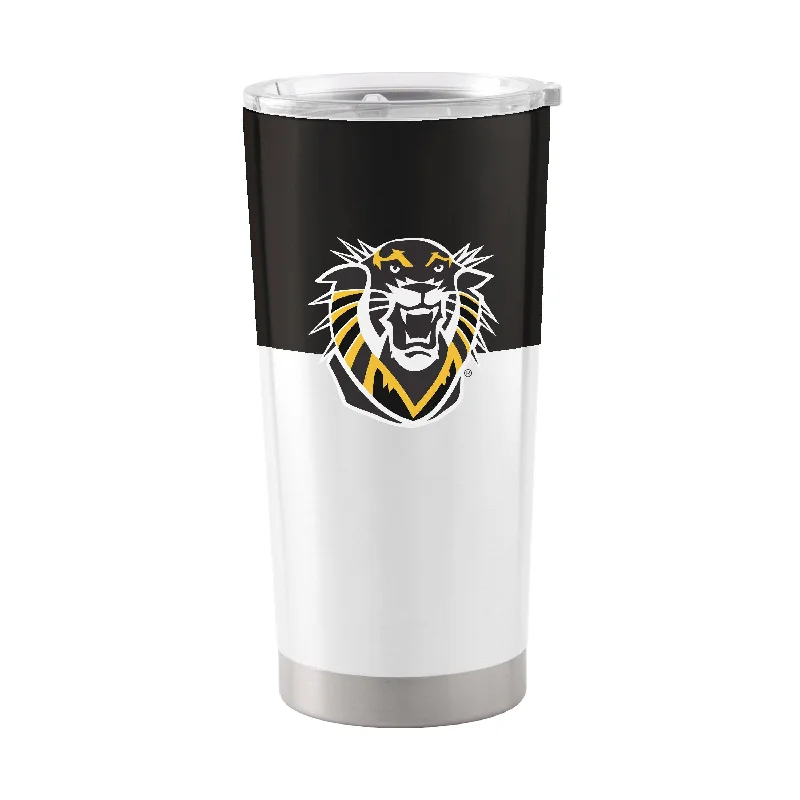 Team Mugs For College & University Teams-Fort Hays State 20oz Colorblock Stainless Tumbler