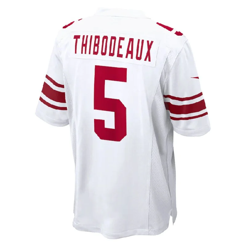 Custom Rugby Jerseys For Local Sports Clubs-NY.Giants #5 Kayvon Thibodeaux White 2022 Draft First Round Pick Game Jersey Stitched American Football Jerseys