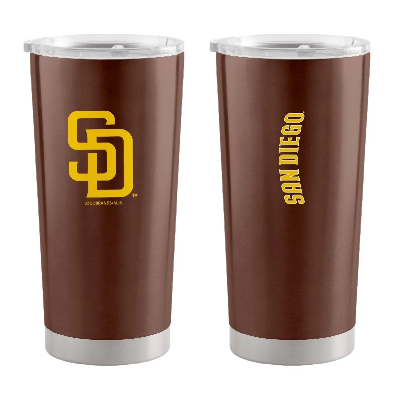 Team Mugs For Fundraising Auctions-San Diego Padres 20oz Gameday Stainless Tumbler