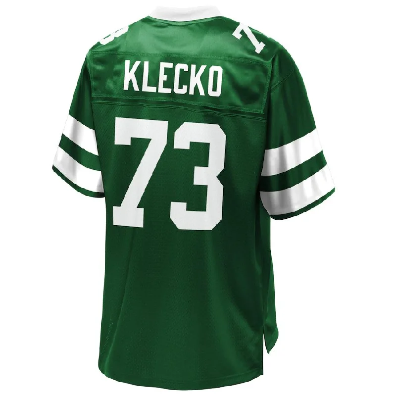 Rugby Jerseys With Personalized Fabric-NY.Jets #73 Joe Klecko Pro Line Green Retired Player Jersey Stitched American Football Jerseys