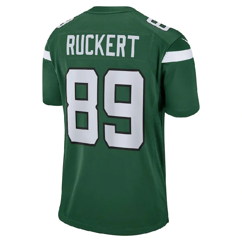 Rugby Jerseys With Unique Team Logos-NY.Jets #89 Jeremy Ruckert Gotham Green Game Player Jersey Stitched American Football Jerseys