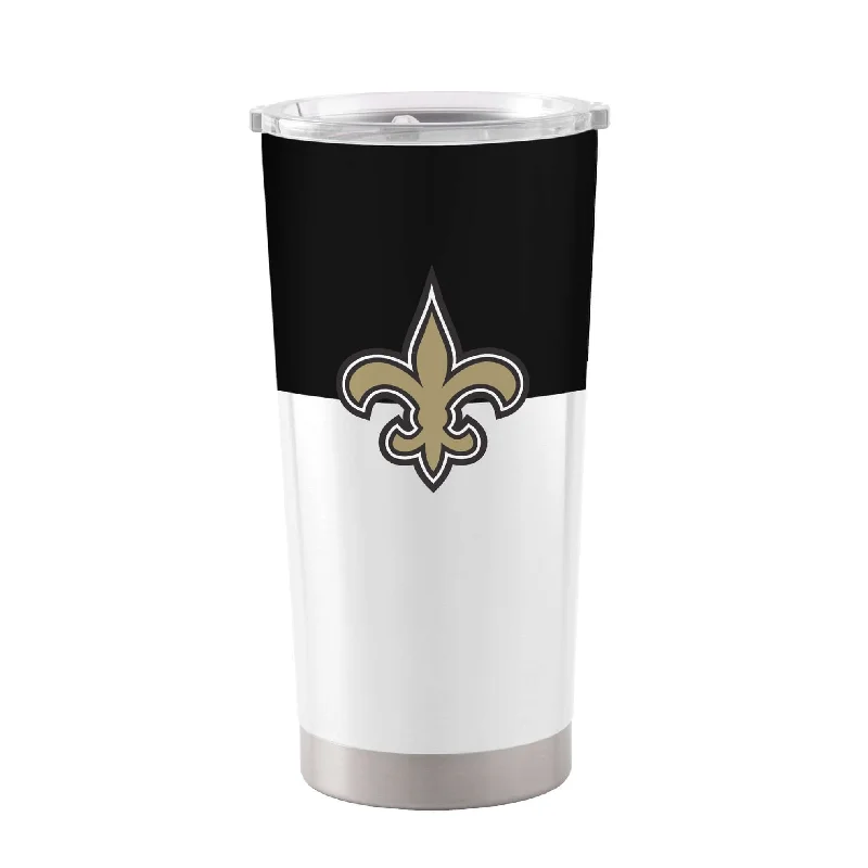 Team Mugs For Charity Drives-New Orleans Saints Colorblock 20oz Stainless Tumbler