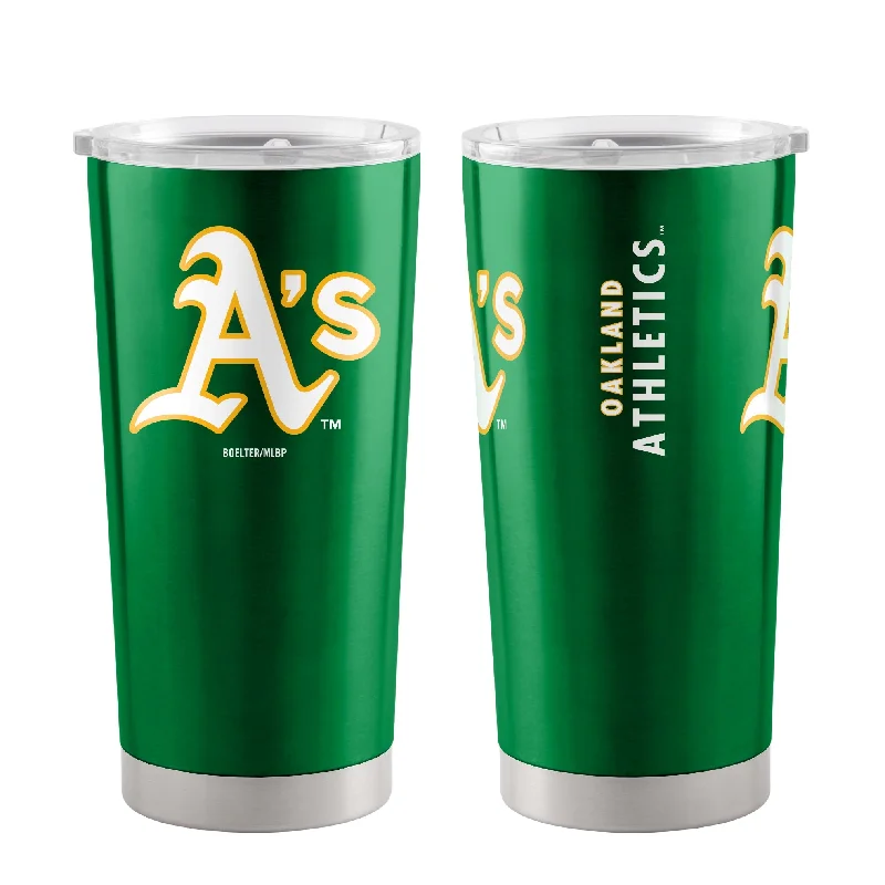 Personalized Team Mugs For Group Celebrations-Oakland Athletics 20oz Gameday Stainless Tumbler