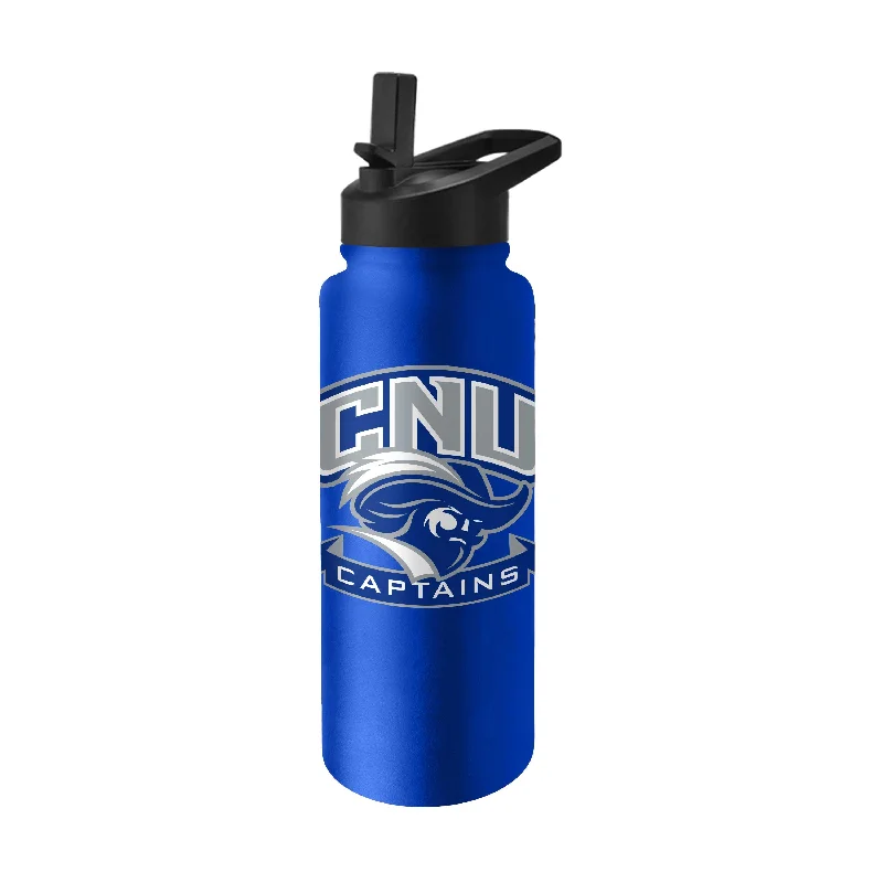 Custom Team Mugs For Fundraisers-Christopher Newport 34oz Logo Quencher Bottle