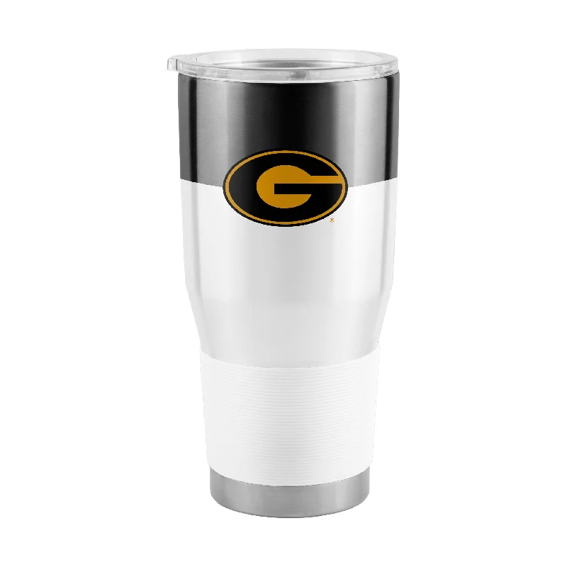 Custom Team Mugs With Inspirational Quotes-Grambling 30oz Colorblock Stainless Steel Tumbler