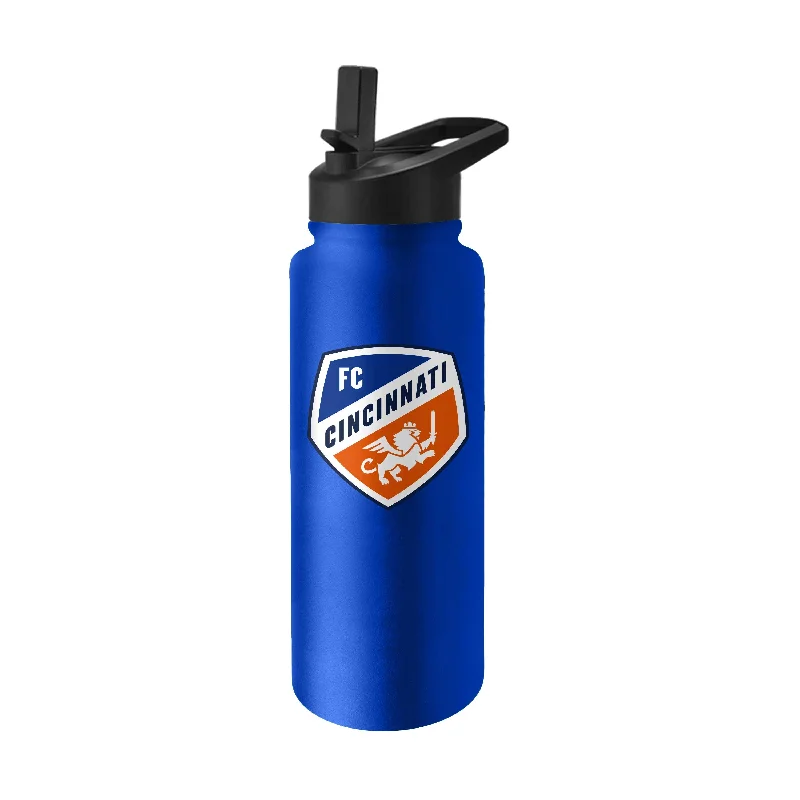 Team Mugs For Fundraising Auctions-FC Cincinnati 34oz Logo Quencher Bottle