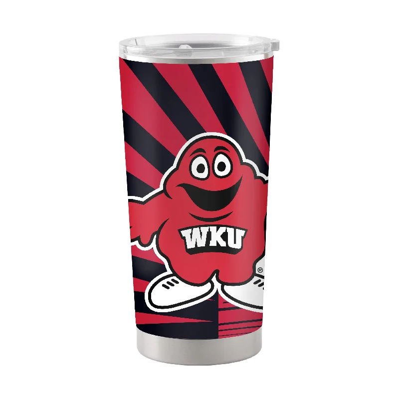 Team Mugs For Large Group Orders-Western Kentucky 20oz Mascot Stainless Tumbler