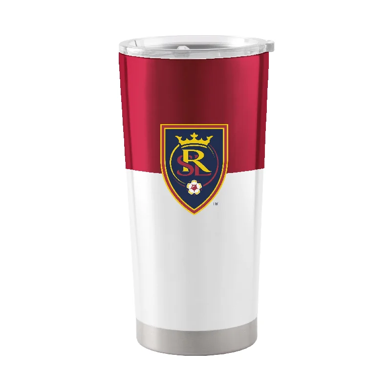 Customizable Team Mugs-Real Salt Lake 20oz Colorblock Stainless Steel Tumbler