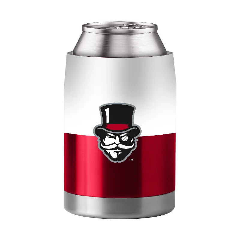 Custom Team Mugs For Charity Auctions-Austin Peay State Colorblock 3 in 1 Coolie