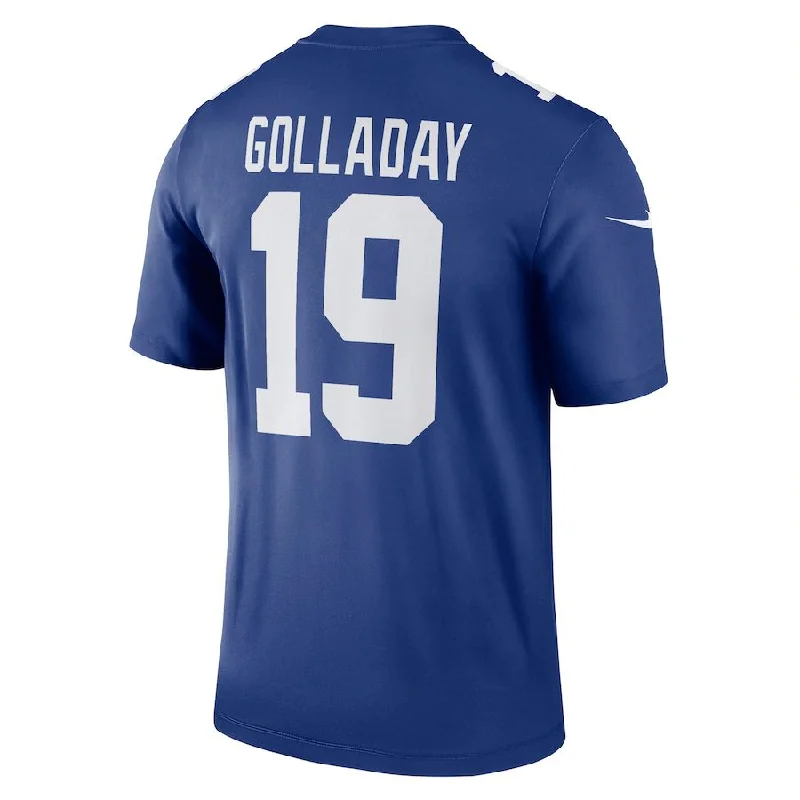 Rugby Jerseys With Custom Fabric & Color Choices-NY.Giants #19 Kenny Golladay Royal Legend Jersey Stitched American Football Jerseys