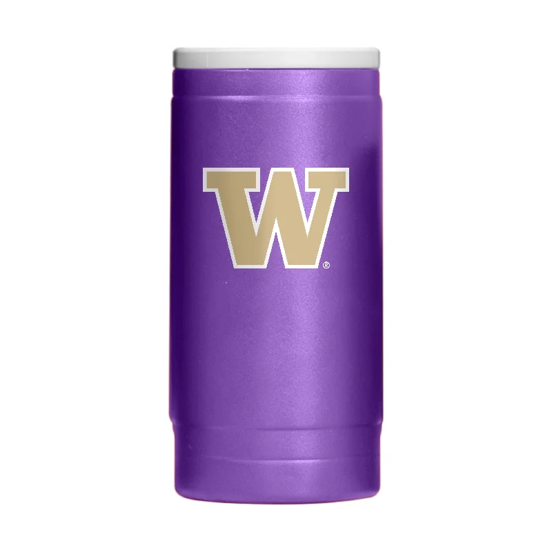 Personalized Team Mugs For Custom Gifting-Washington 12oz Flipside Powder Coat Slim Can Coolie