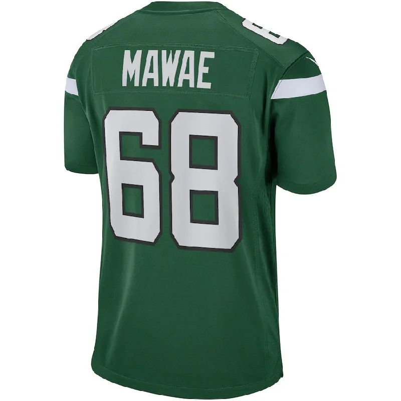 Rugby Jerseys With Player Numbers & Names-NY.Jets #68 Kevin Mawae Gotham Green Game Retired Player Jersey Stitched American Football Jerseys