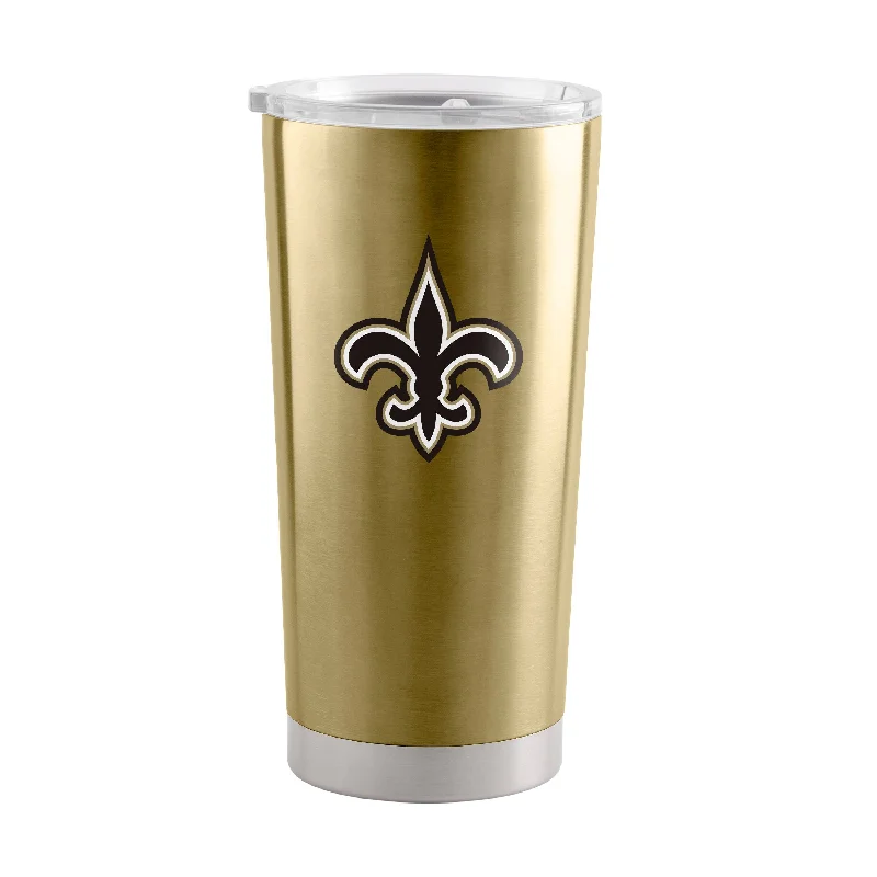 Custom Team Mugs For Competitions-New Orleans Saints 20oz Vegas Gameday Stainless Steel Tumbler