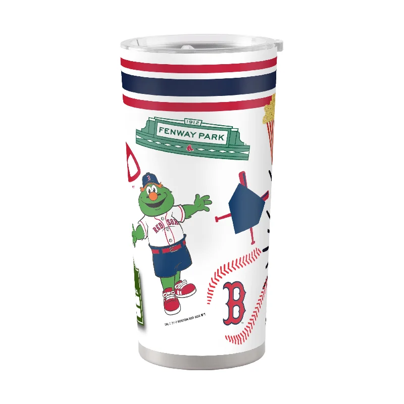 Custom Team Mugs For Event Commemorations-Boston Red Sox 20oz Native Stainless Steel Tumbler