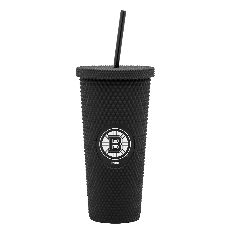 Team Mugs For Personal & Group Gifting-Boston Bruins 24oz Studded Tumbler