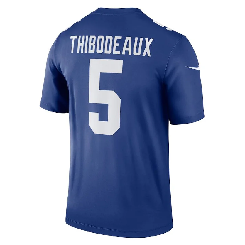 Personalized Rugby Jerseys For Family Tournaments-NY.Giants #5 Kayvon Thibodeaux Royal Legend Jersey Stitched American Football Jerseys