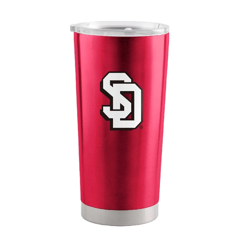 Custom Team Mugs With Emblems & Logos-South Dakota 20oz Gameday Stainless Steel Tumbler