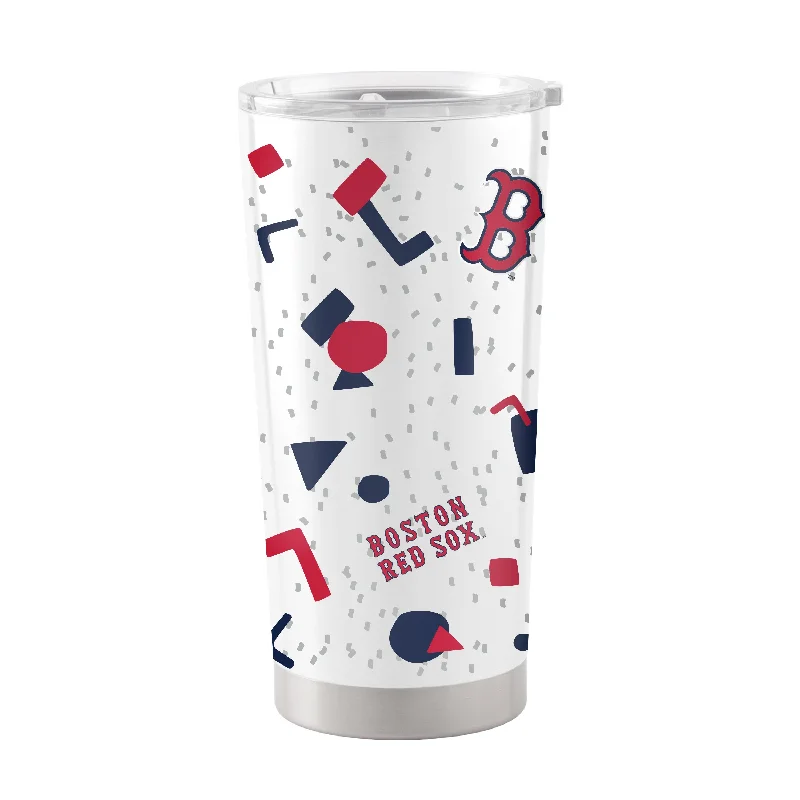 Custom Team Mugs For Fundraising Events-Boston Red Sox 20oz Flashback Stainless Steel Tumbler