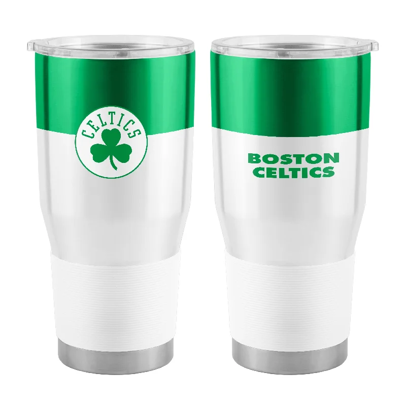 Personalized Team Mugs For Event Sponsorship-Boston Celtics Colorblock 30oz Stainless Tumbler