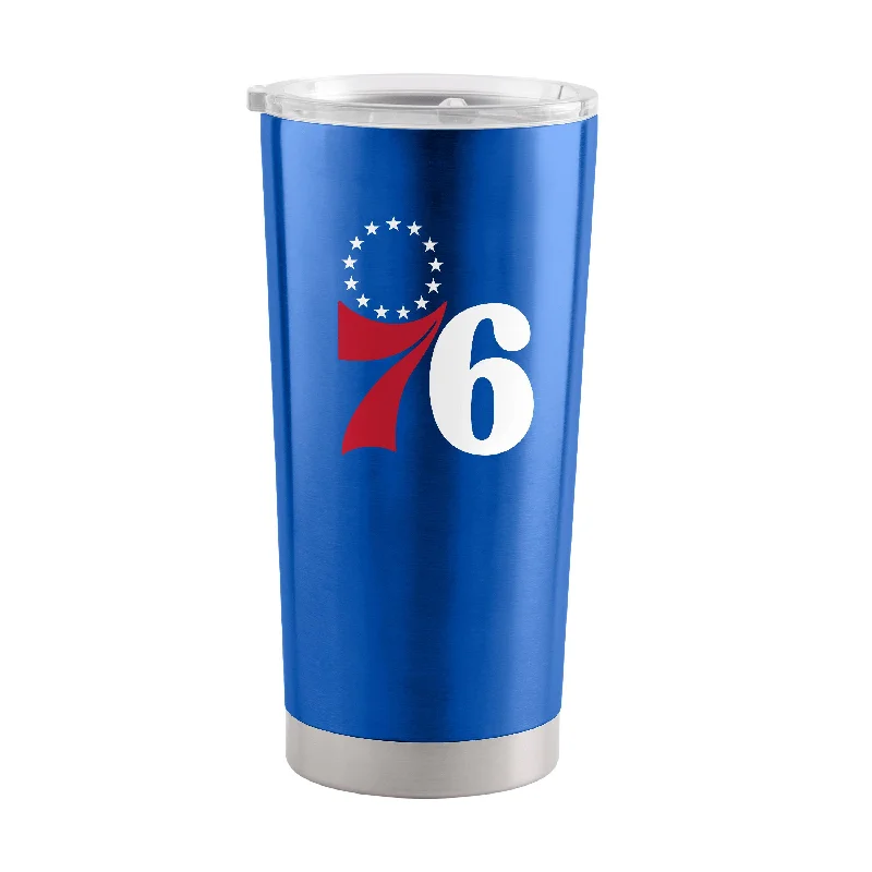 Team Mugs For Corporate Event Giveaways-Philadelphia 76ers Overtime 20oz Stainless Tumbler