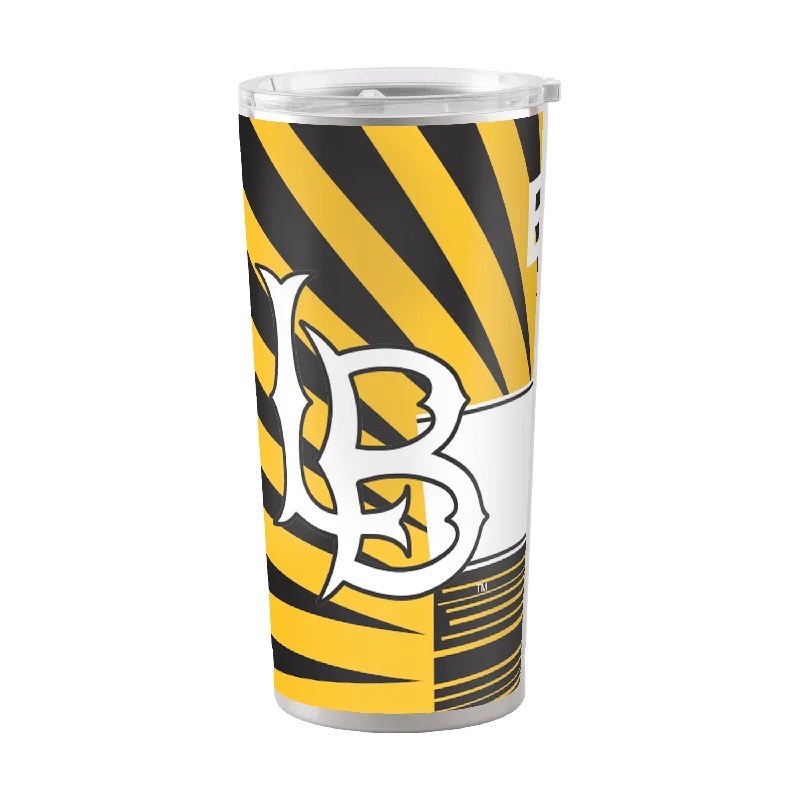 Personalized Team Mugs With Team Colors-Long Beach State 20oz Mascot Stainless Tumbler