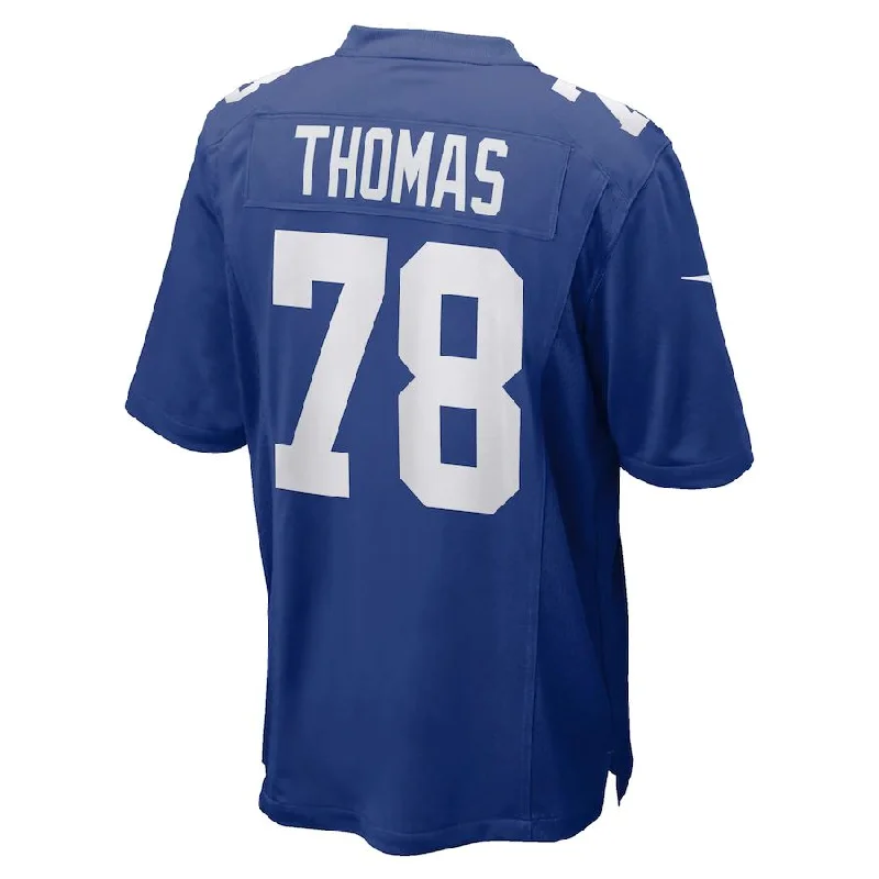 Rugby Jerseys With Custom Fit For Professional Play-NY.Giants #78 Andrew Thomas Royal Player Game Jersey Stitched American Football Jerseys