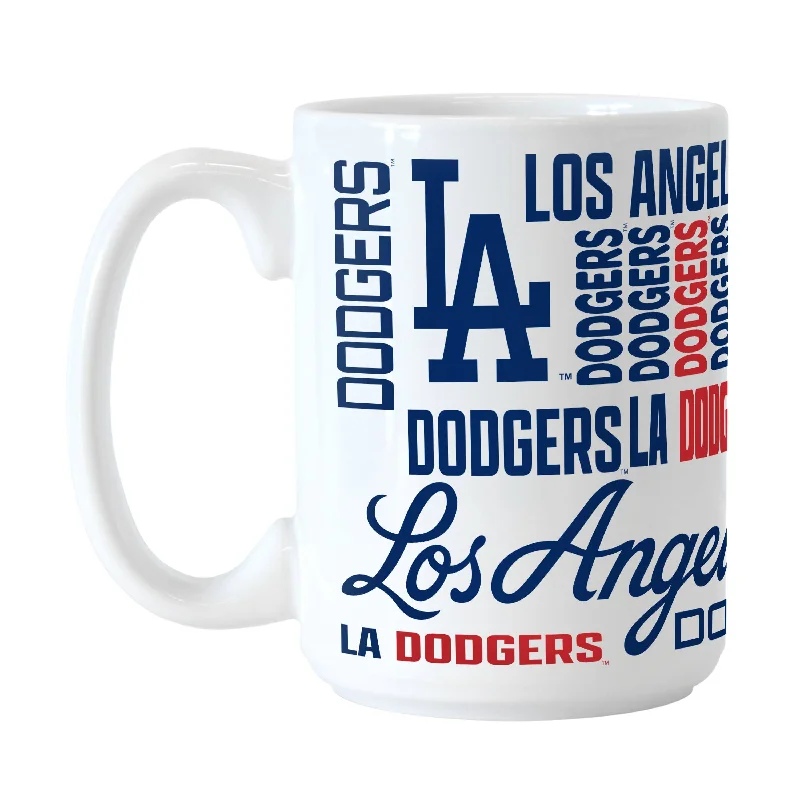 Custom Team Mugs With Unique Designs-Los Angeles Dodgers 15oz Spirit Sublimated Mug