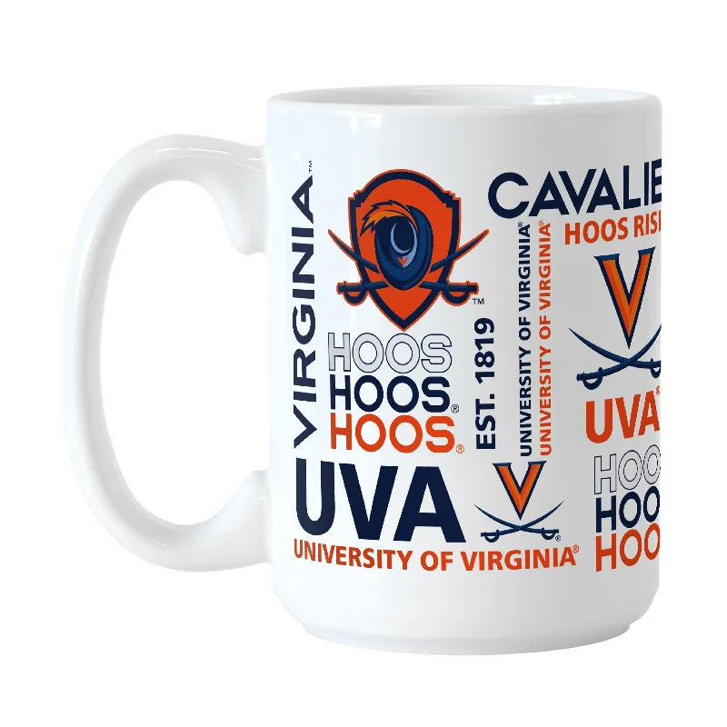 Team Mugs With Custom Text-Virginia 15oz Spirit Sublimated Mug