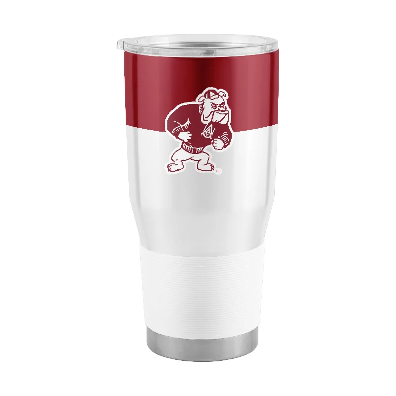 Team Mugs For Corporate Event Giveaways-Alabama A&M 30oz Colorblock Stainless Steel Tumbler