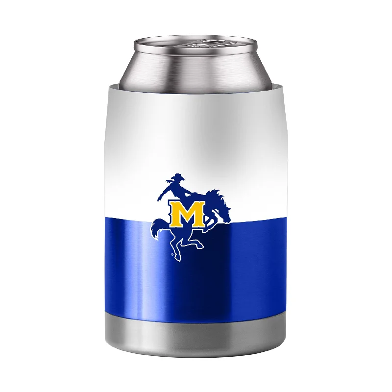 Custom Team Mugs For School Teams-McNeese State Colorblock 3 in 1 Coolie