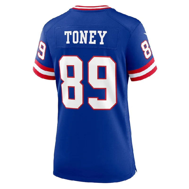 Custom Rugby Jerseys For Professional Teams & Events-NY.Giants #89 Kadarius Toney Royal Classic Player Game Jersey Stitched American Football Jerseys