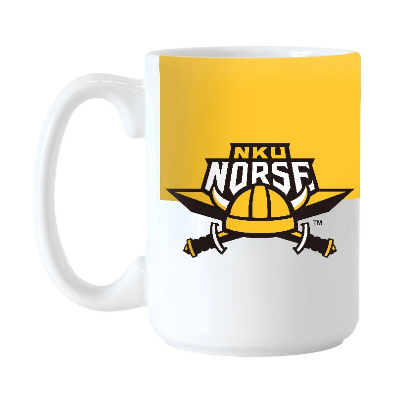 Custom Team Coffee Mugs-Northern Kentucky 15oz Colorblock Sublimated Mug