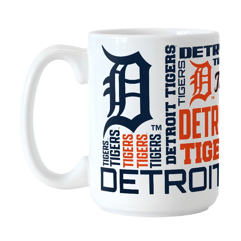 Custom Printed Team Mugs-Detroit Tigers 15oz Spirit Sublimated Mug