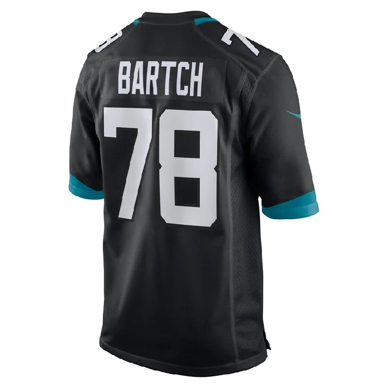 Rugby Jerseys With High-Quality Custom Materials-J.Jaguars #78 Ben Bartch Black Game Jersey Stitched American Football Jerseys