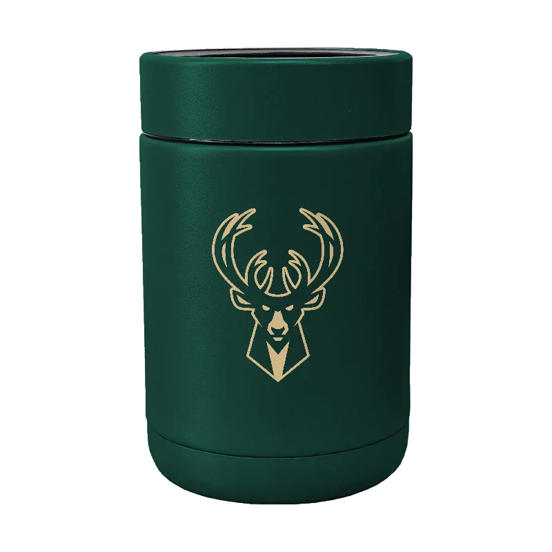 Custom Team Mugs With Inspirational Team Quotes-Milwaukee Bucks Powder Coat Coolie