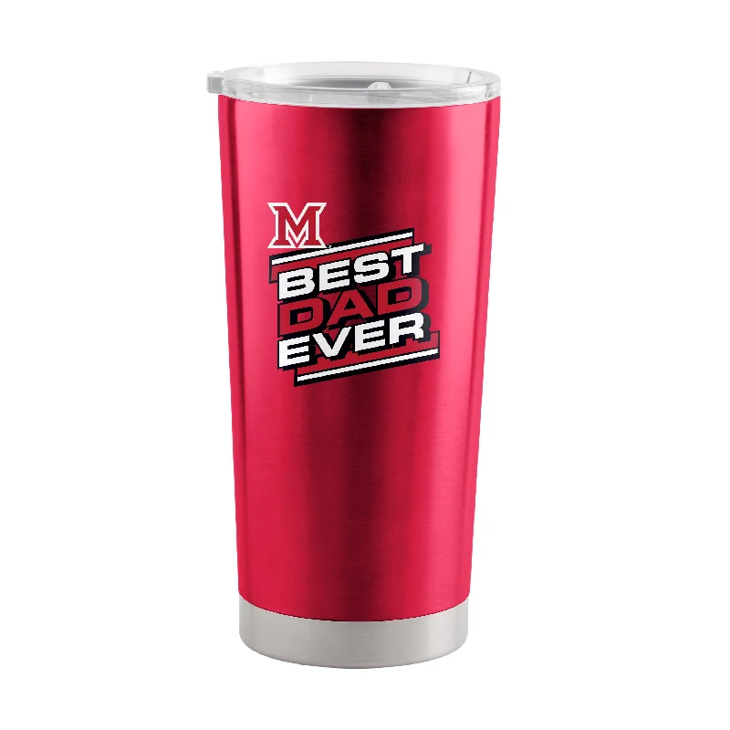 Custom Team Mugs For Special Group Orders-Miami Ohio 20oz Myaamia Stainless Steel Tumbler