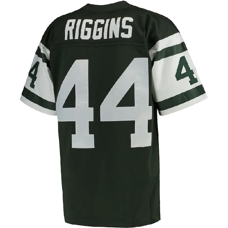 Rugby Jerseys With Custom Fit-NY.Jets #44 John Riggins Mitchell & Ness Green Retired Player Legacy Replica Jersey Stitched American Football Jerseys